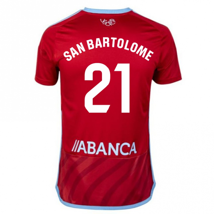 Niño Fútbol Camiseta Víctor San Bartolomé #21 Rojo 2ª Equipación 2023/24 México