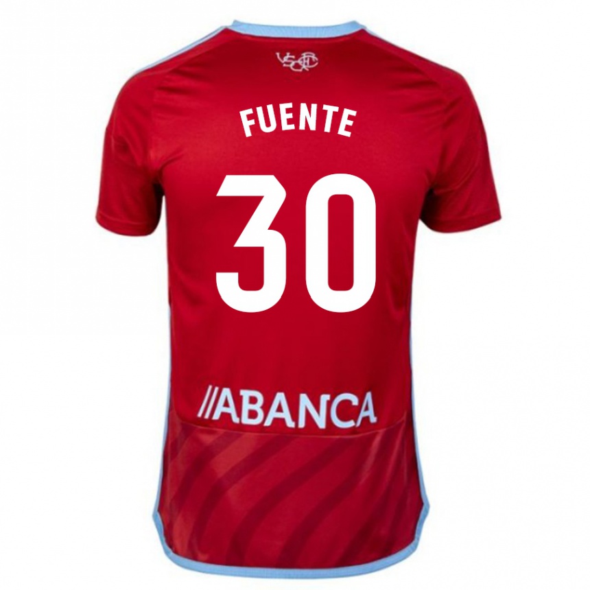 Niño Fútbol Camiseta Mario Fuente #30 Rojo 2ª Equipación 2023/24 México