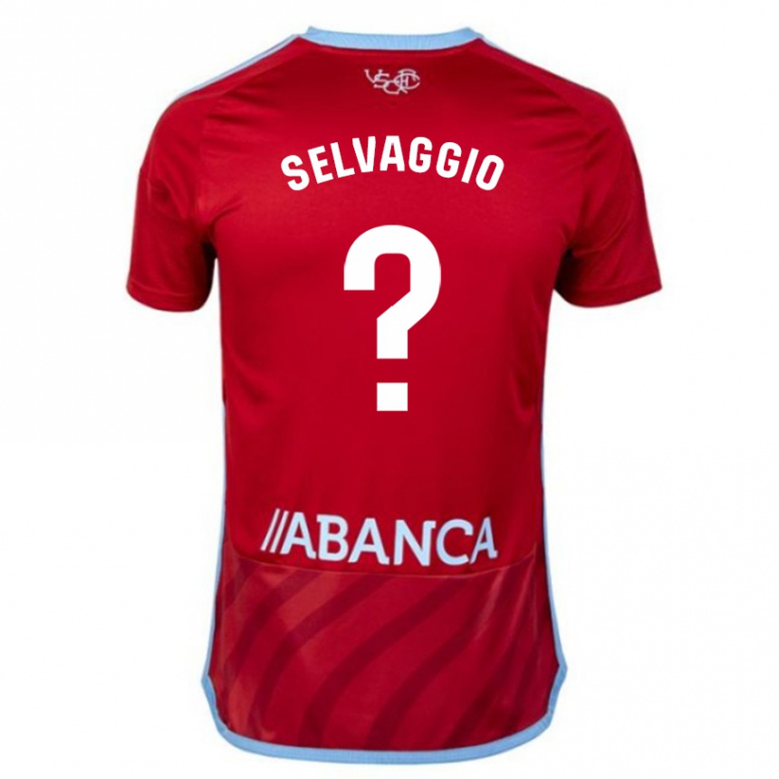 Niño Fútbol Camiseta Nico Selvaggio #0 Rojo 2ª Equipación 2023/24 México