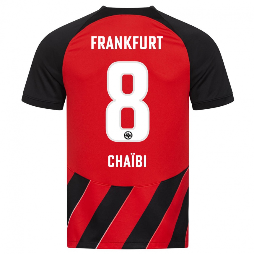 Hombre Fútbol Camiseta Farès Chaïbi #8 Negro Rojo 1ª Equipación 2023/24 México