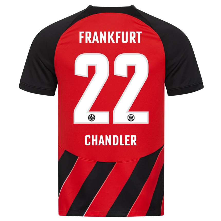 Hombre Fútbol Camiseta Timothy Chandler #22 Negro Rojo 1ª Equipación 2023/24 México