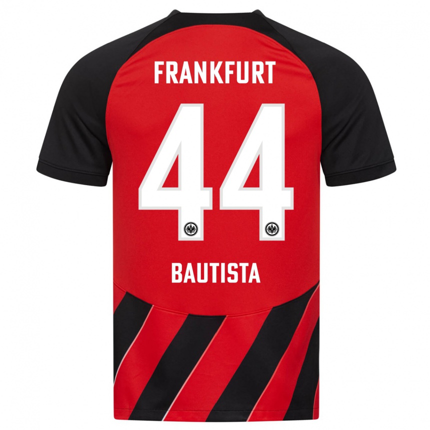 Hombre Fútbol Camiseta Davis Bautista #44 Negro Rojo 1ª Equipación 2023/24 México