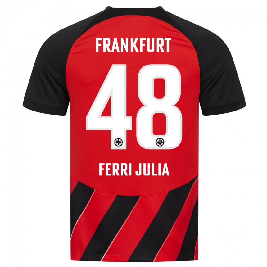 Hombre Fútbol Camiseta Nacho Ferri #48 Negro Rojo 1ª Equipación 2023/24 México