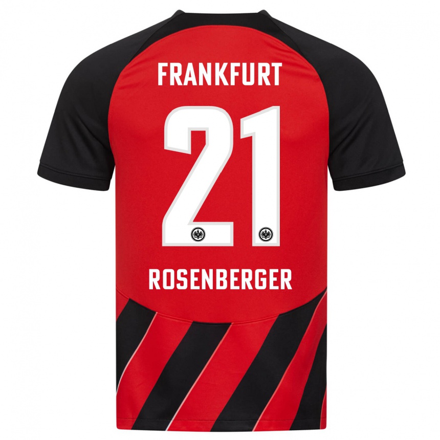 Hombre Fútbol Camiseta Robin Rosenberger #21 Negro Rojo 1ª Equipación 2023/24 México