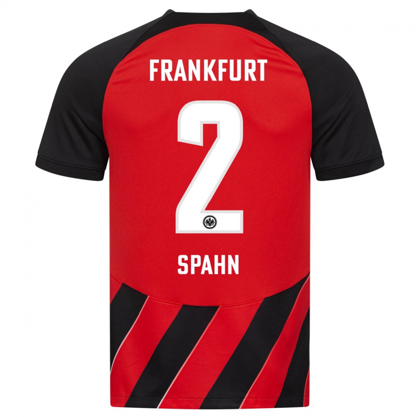 Hombre Fútbol Camiseta Maurice Spahn #2 Negro Rojo 1ª Equipación 2023/24 México