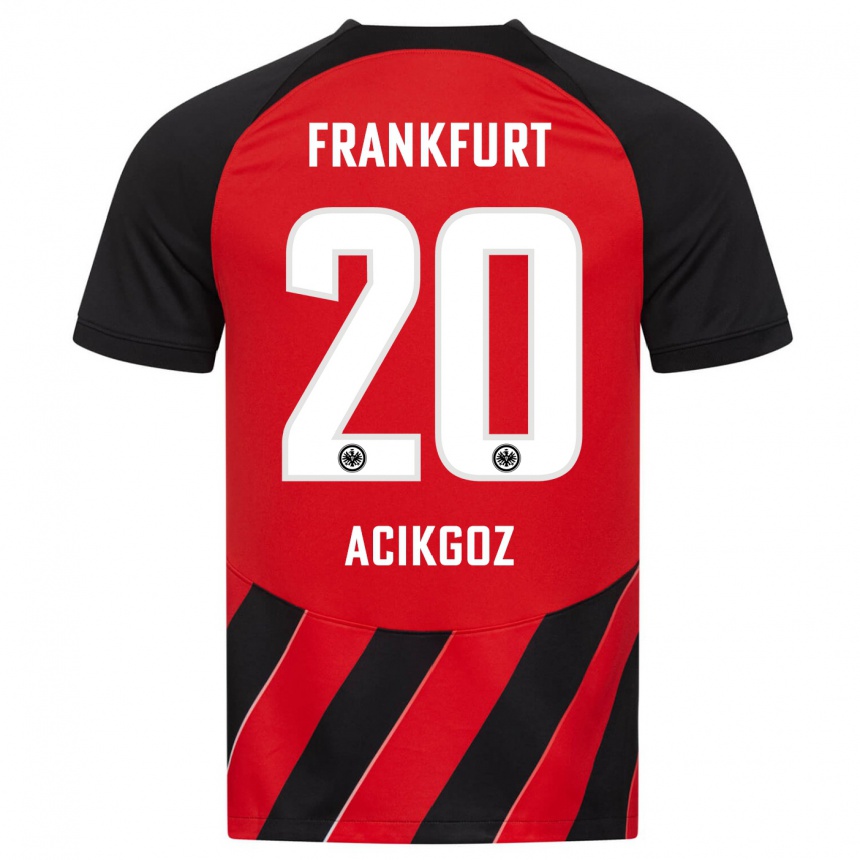 Hombre Fútbol Camiseta Ilayda Acikgoz #20 Negro Rojo 1ª Equipación 2023/24 México
