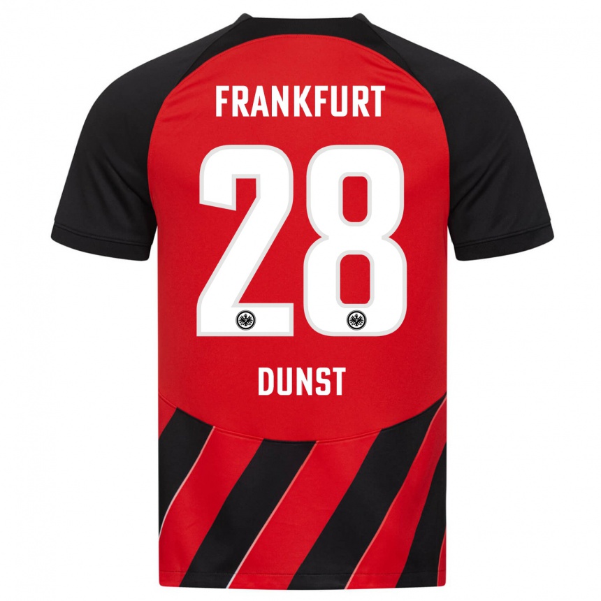 Hombre Fútbol Camiseta Barbara Dunst #28 Negro Rojo 1ª Equipación 2023/24 México