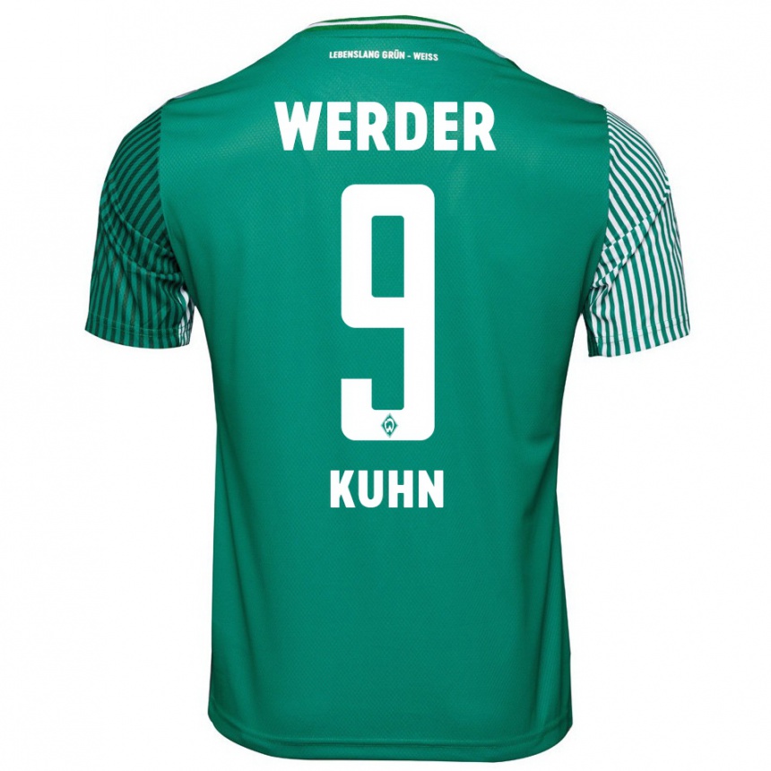 Hombre Fútbol Camiseta Philipp Kühn #9 Verde 1ª Equipación 2023/24 México