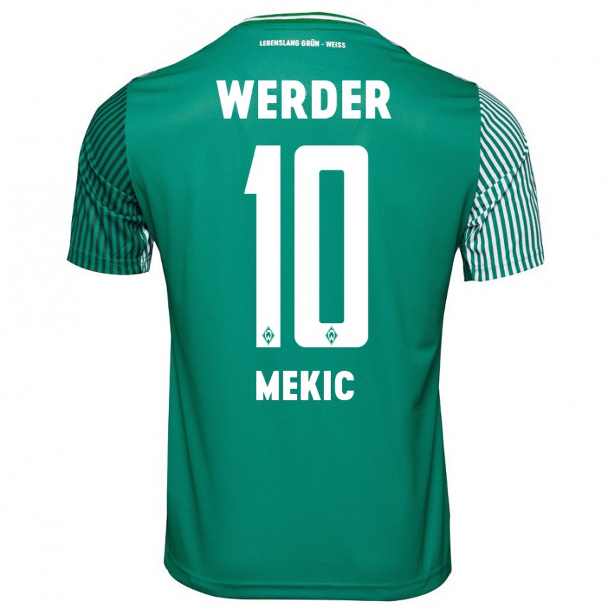 Hombre Fútbol Camiseta Elmin Mekic #10 Verde 1ª Equipación 2023/24 México