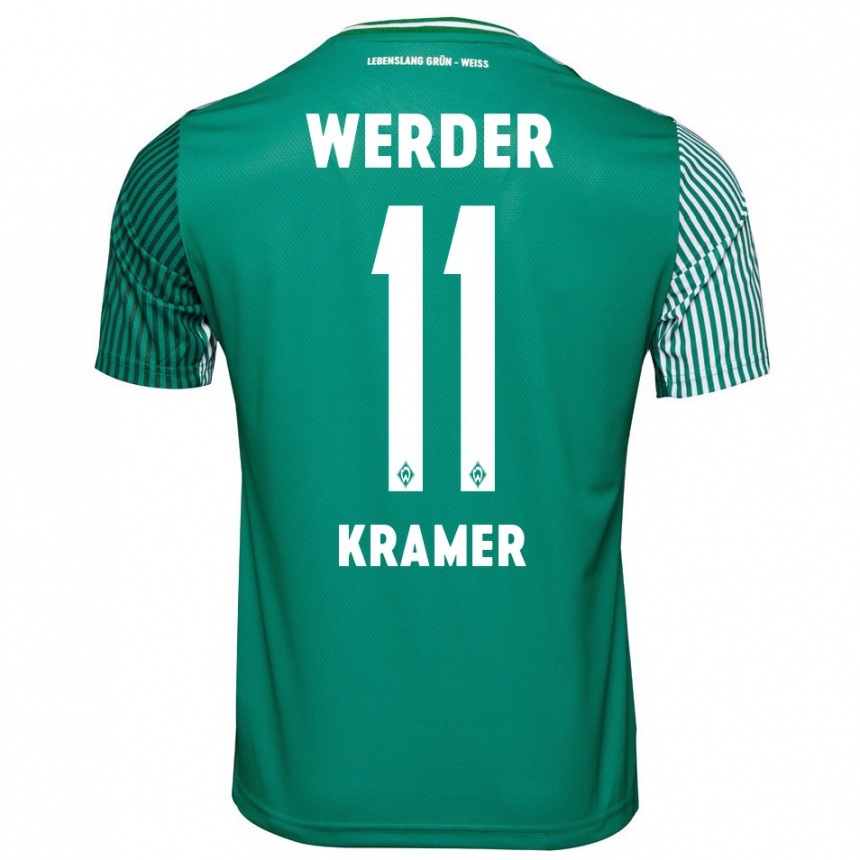 Hombre Fútbol Camiseta Levi-Marinus Kramer #11 Verde 1ª Equipación 2023/24 México