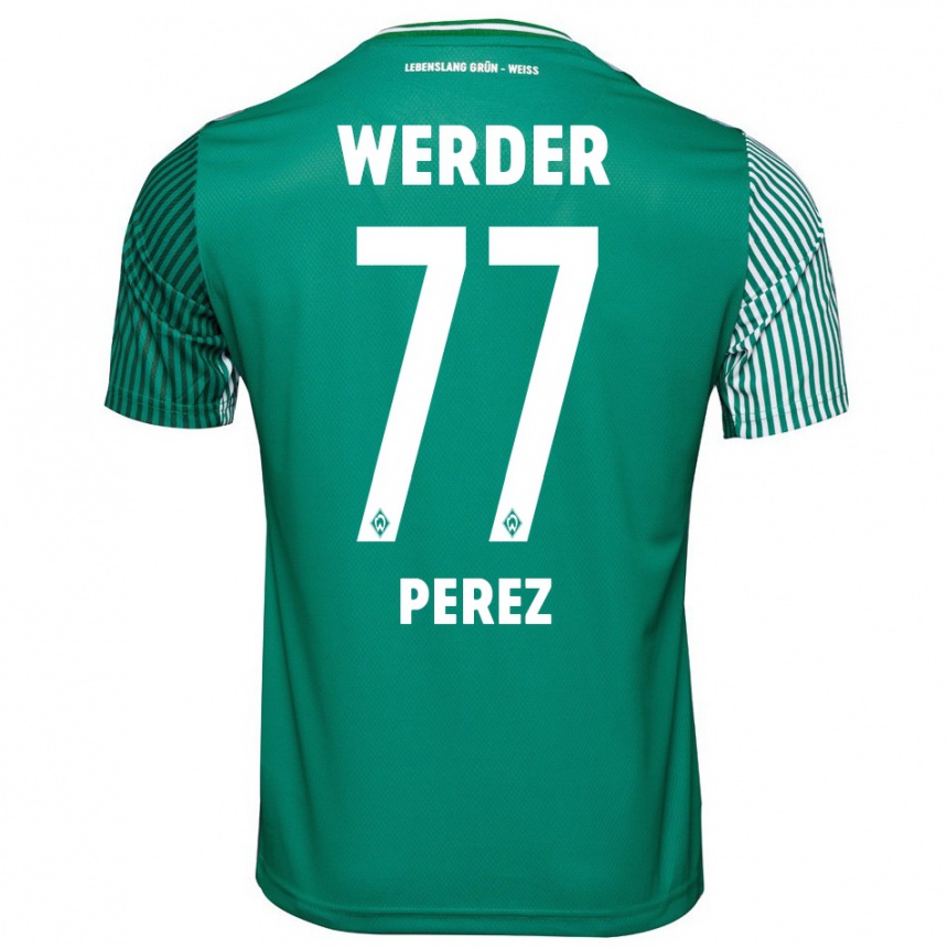 Hombre Fútbol Camiseta Catalina Pérez Jaramillo #77 Verde 1ª Equipación 2023/24 México