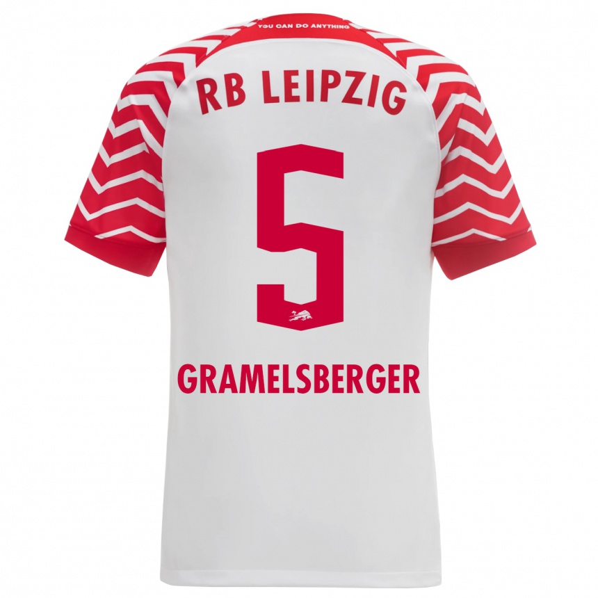 Hombre Fútbol Camiseta Lennert Gramelsberger #5 Blanco 1ª Equipación 2023/24 México