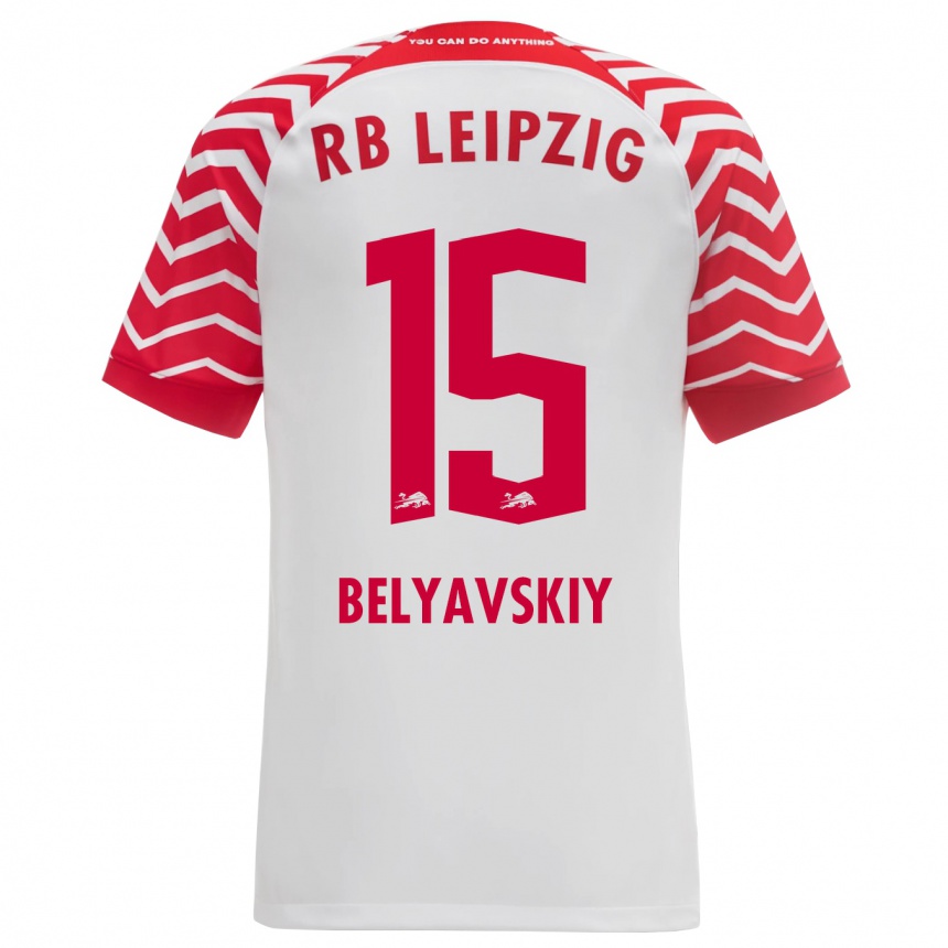 Hombre Fútbol Camiseta David Belyavskiy #15 Blanco 1ª Equipación 2023/24 México