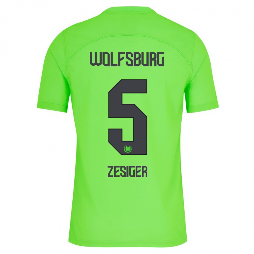 Hombre Fútbol Camiseta Cédric Zesiger #5 Verde 1ª Equipación 2023/24 México