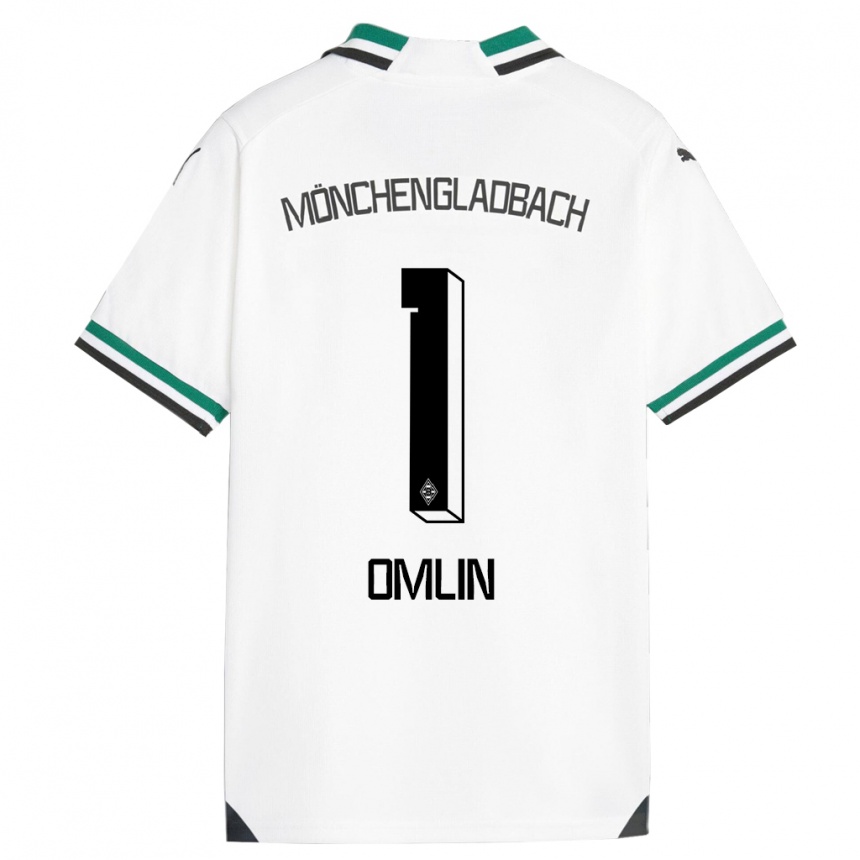 Hombre Fútbol Camiseta Jonas Omlin #1 Blanco Verde 1ª Equipación 2023/24 México