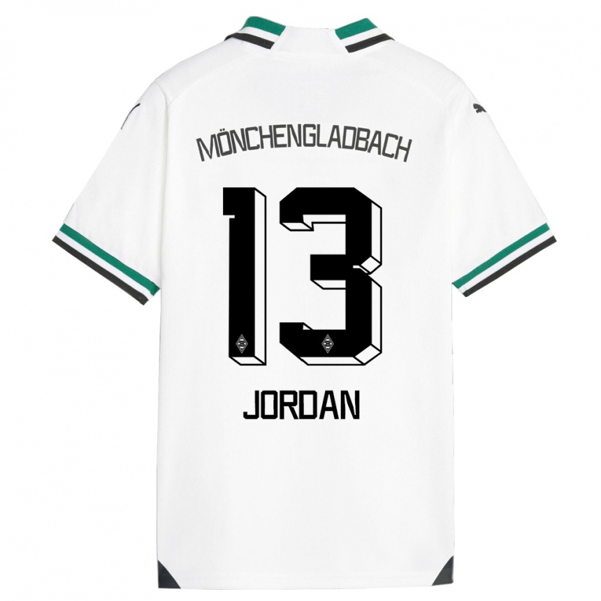 Hombre Fútbol Camiseta Jordan #13 Blanco Verde 1ª Equipación 2023/24 México