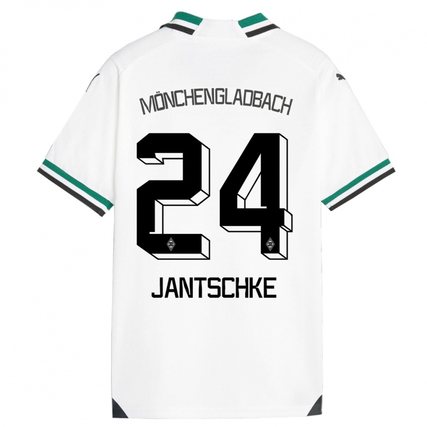 Hombre Fútbol Camiseta Tony Jantschke #24 Blanco Verde 1ª Equipación 2023/24 México