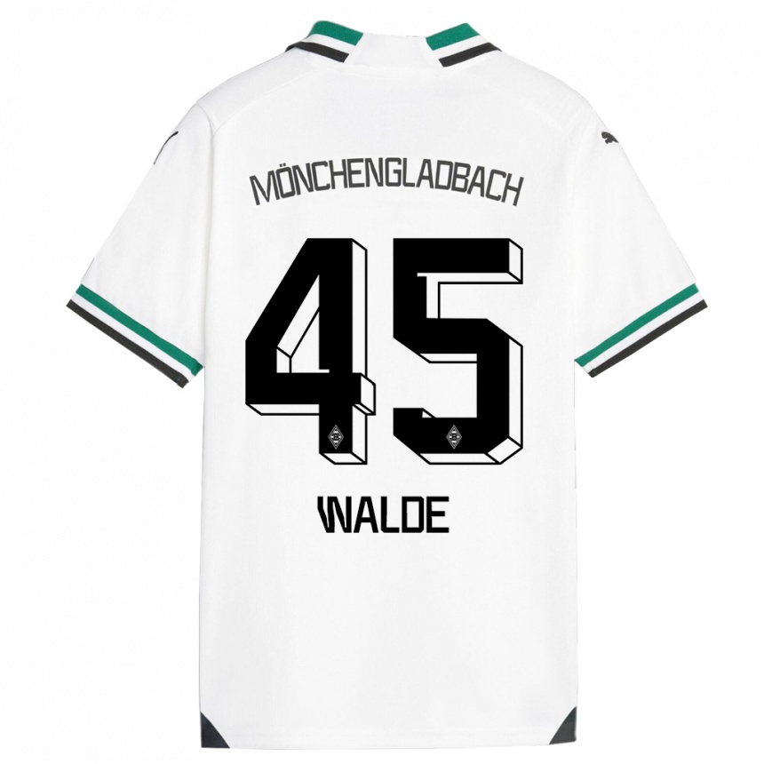 Hombre Fútbol Camiseta Simon Walde #45 Blanco Verde 1ª Equipación 2023/24 México