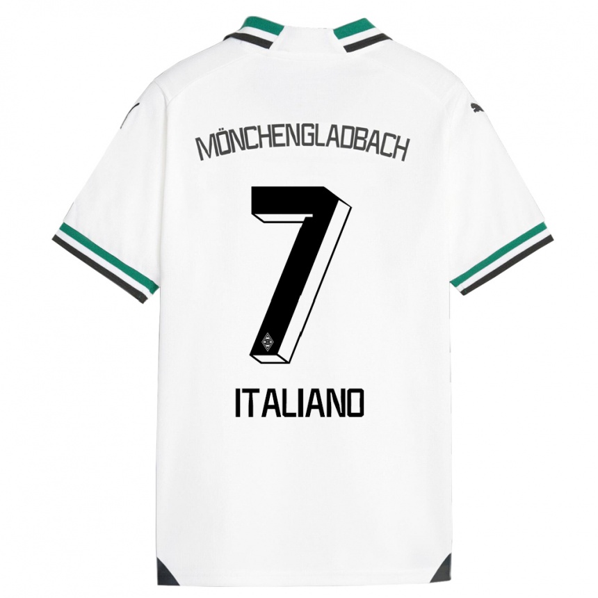 Hombre Fútbol Camiseta Jacob Italiano #7 Blanco Verde 1ª Equipación 2023/24 México