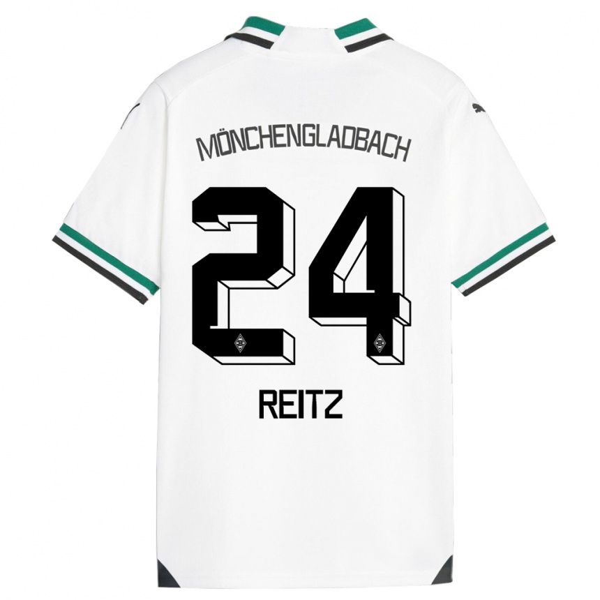 Hombre Fútbol Camiseta Tony Reitz #24 Blanco Verde 1ª Equipación 2023/24 México