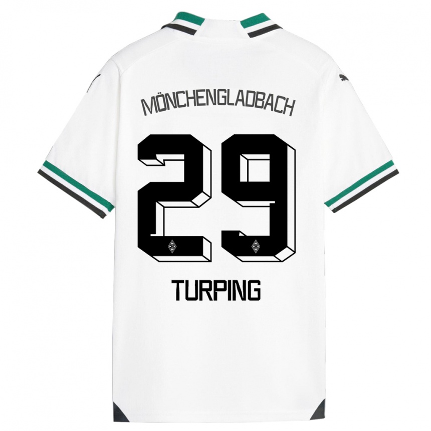 Hombre Fútbol Camiseta Selim Turping #29 Blanco Verde 1ª Equipación 2023/24 México