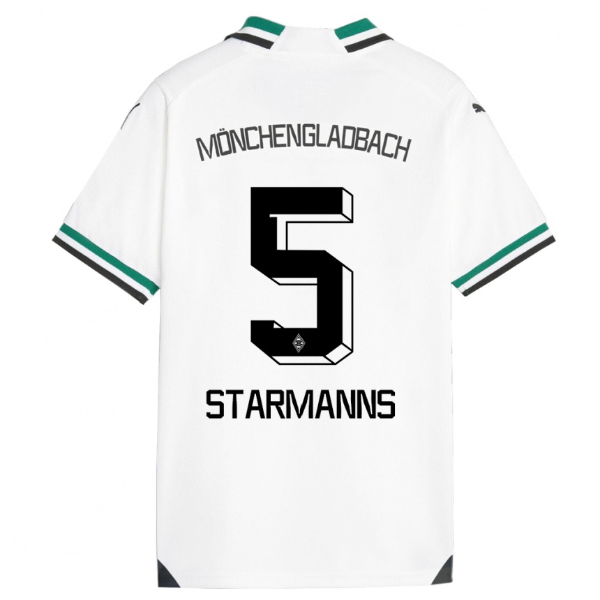 Hombre Fútbol Camiseta Sandra Starmanns #5 Blanco Verde 1ª Equipación 2023/24 México