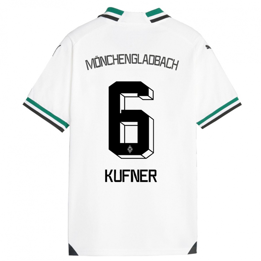 Hombre Fútbol Camiseta Anne-Catherine Kufner #6 Blanco Verde 1ª Equipación 2023/24 México