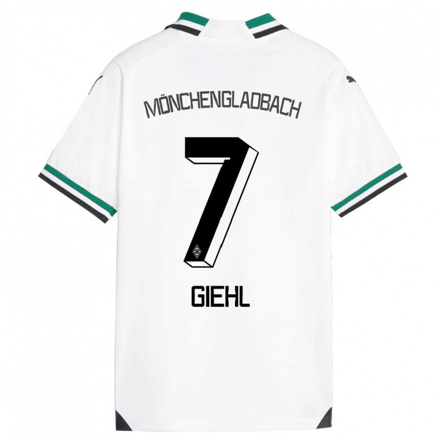 Hombre Fútbol Camiseta Madita Giehl #7 Blanco Verde 1ª Equipación 2023/24 México