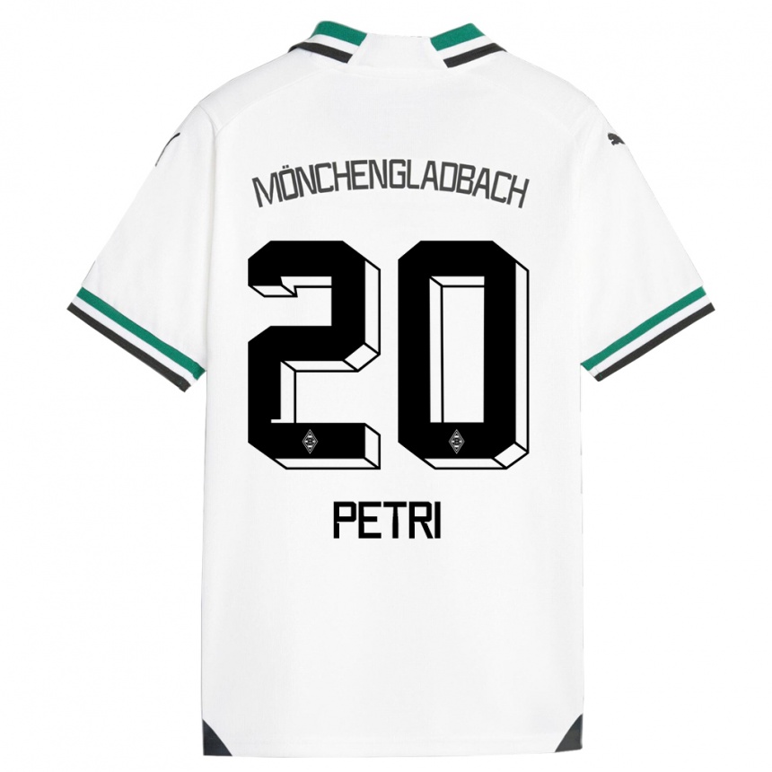 Hombre Fútbol Camiseta Paula Petri #20 Blanco Verde 1ª Equipación 2023/24 México