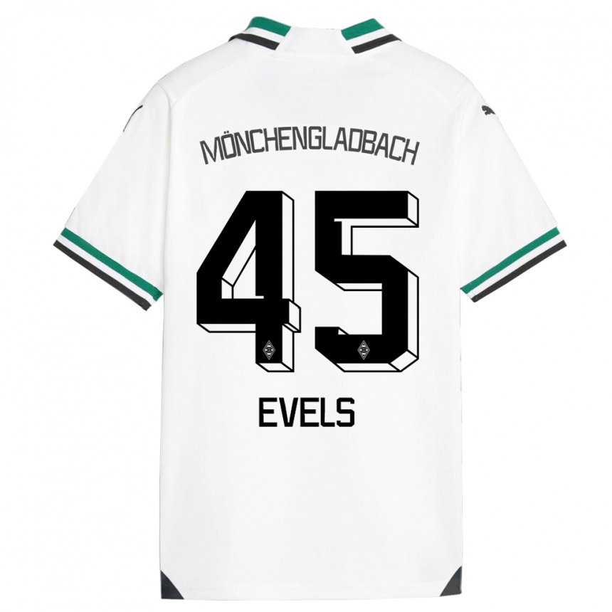 Hombre Fútbol Camiseta Emily Evels #45 Blanco Verde 1ª Equipación 2023/24 México