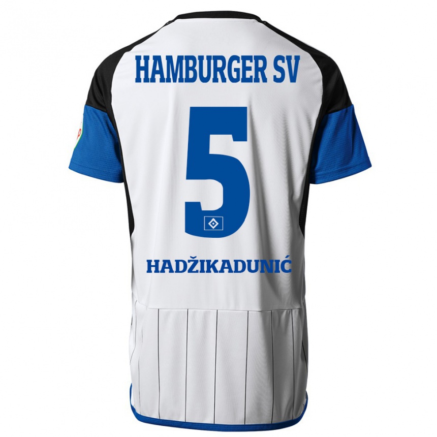 Hombre Fútbol Camiseta Dennis Hadzikadunic #5 Blanco 1ª Equipación 2023/24 México