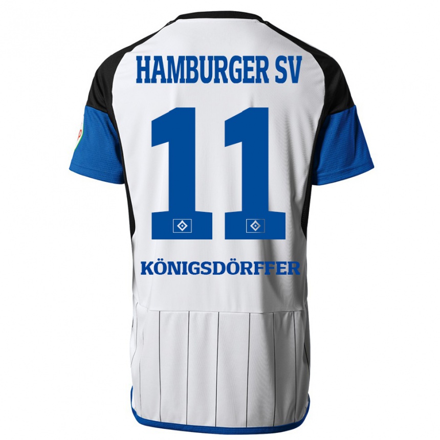 Hombre Fútbol Camiseta Ransford Königsdörffer #11 Blanco 1ª Equipación 2023/24 México