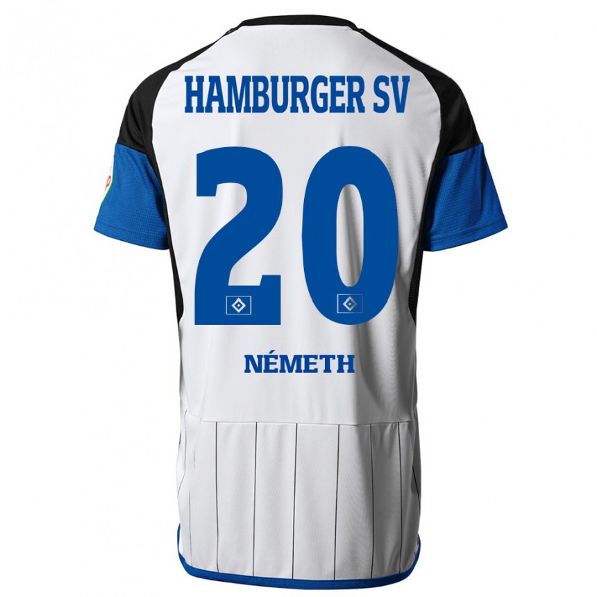 Hombre Fútbol Camiseta András Németh #20 Blanco 1ª Equipación 2023/24 México