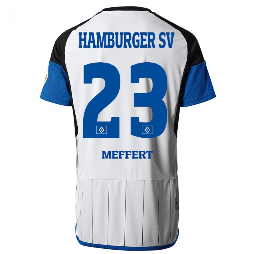 Hombre Fútbol Camiseta Jonas Meffert #23 Blanco 1ª Equipación 2023/24 México