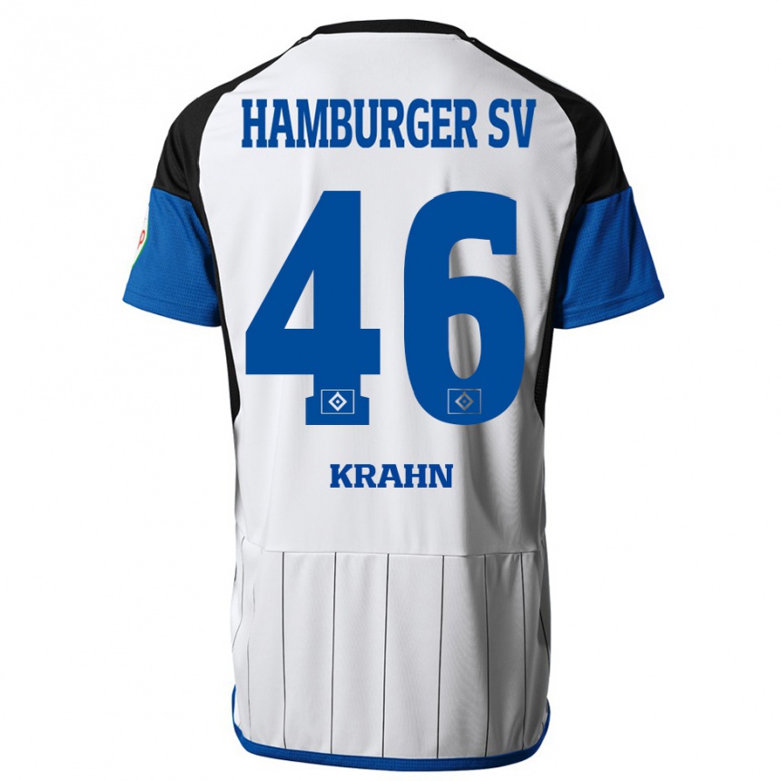 Hombre Fútbol Camiseta Elijah Krahn #46 Blanco 1ª Equipación 2023/24 México