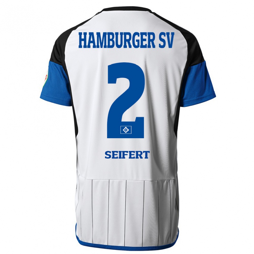 Hombre Fútbol Camiseta Luis Seifert #2 Blanco 1ª Equipación 2023/24 México