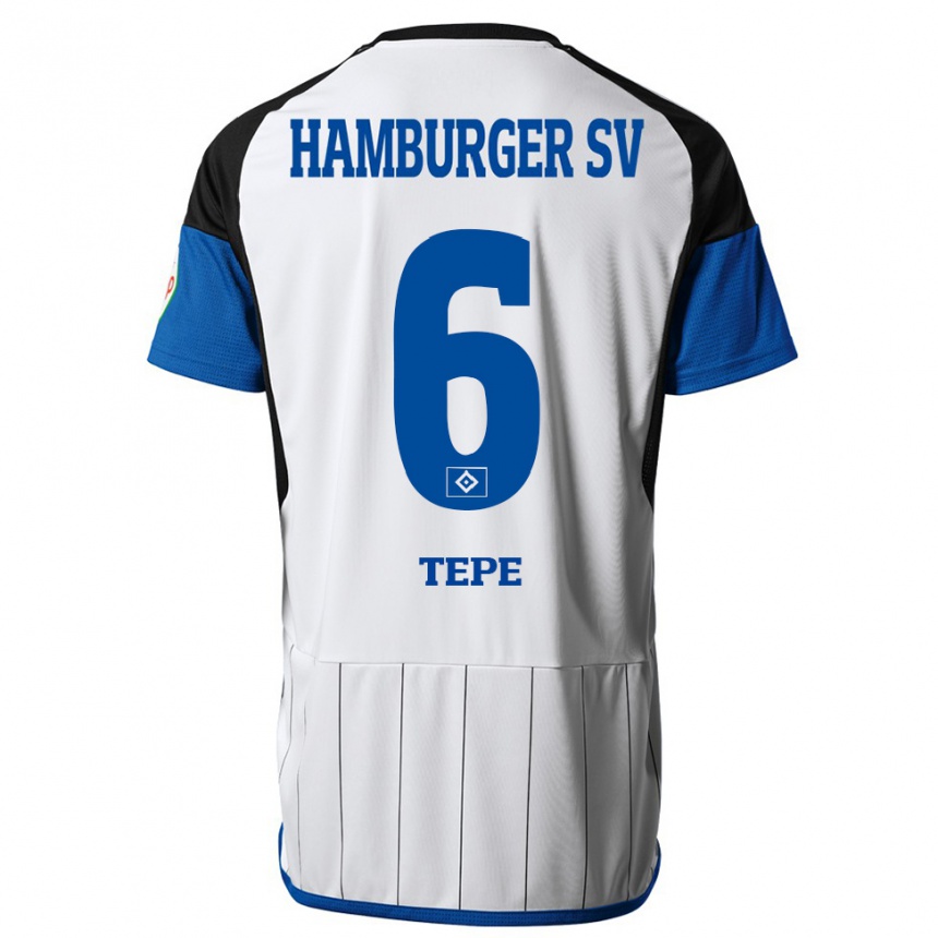 Hombre Fútbol Camiseta Niklas Tepe #6 Blanco 1ª Equipación 2023/24 México