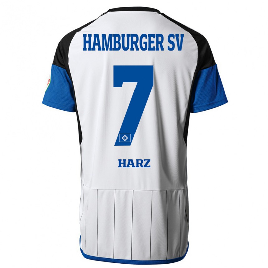 Hombre Fútbol Camiseta Theo Harz #7 Blanco 1ª Equipación 2023/24 México