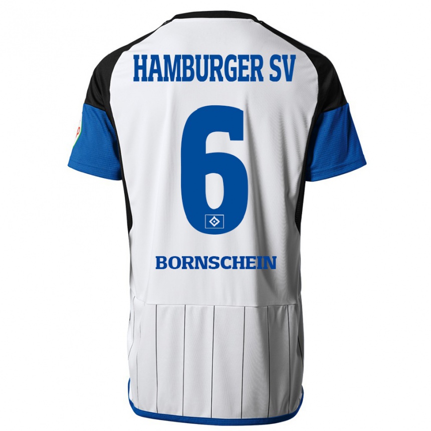 Hombre Fútbol Camiseta Lukas Bornschein #6 Blanco 1ª Equipación 2023/24 México