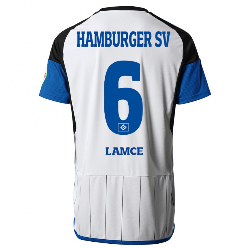 Hombre Fútbol Camiseta Benjamin Lamce #6 Blanco 1ª Equipación 2023/24 México