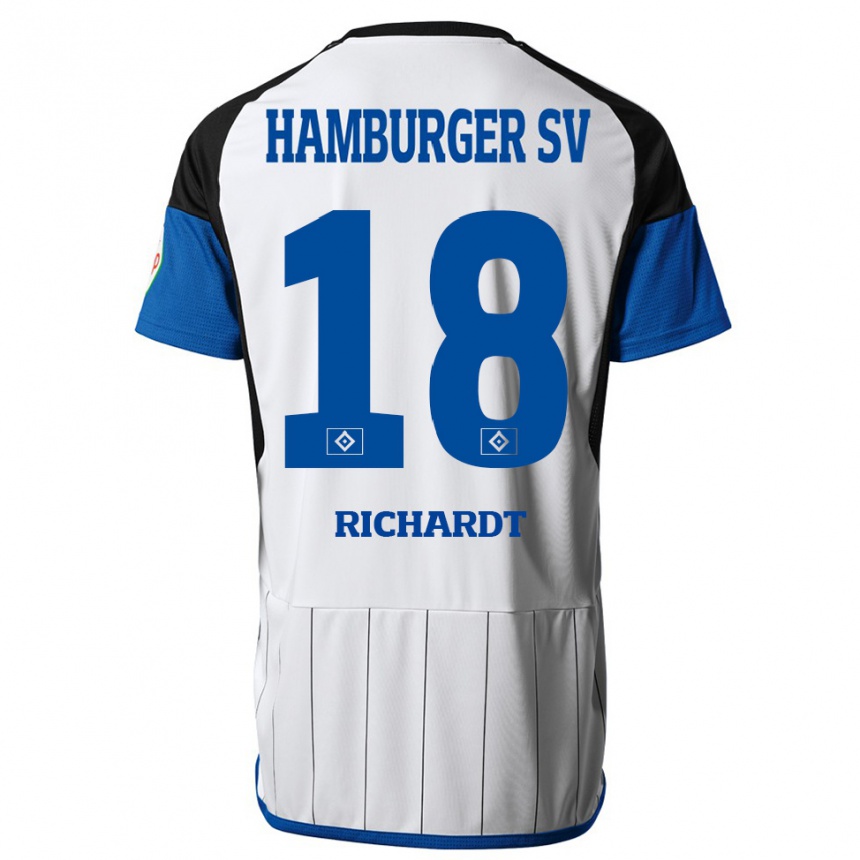 Hombre Fútbol Camiseta Dayo Richardt #18 Blanco 1ª Equipación 2023/24 México