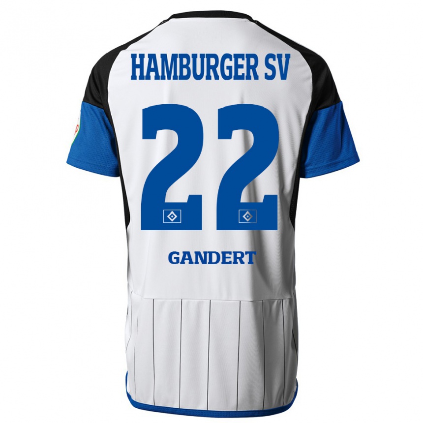 Hombre Fútbol Camiseta Jeremy Gandert #22 Blanco 1ª Equipación 2023/24 México