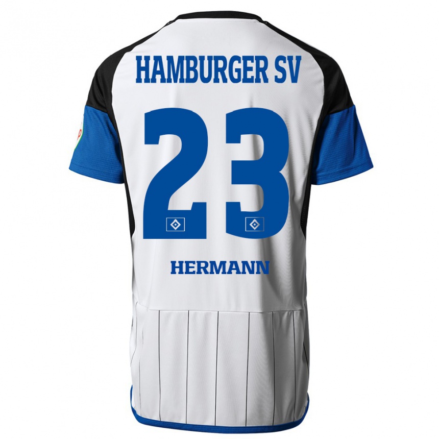 Hombre Fútbol Camiseta Hannes Hermann #23 Blanco 1ª Equipación 2023/24 México