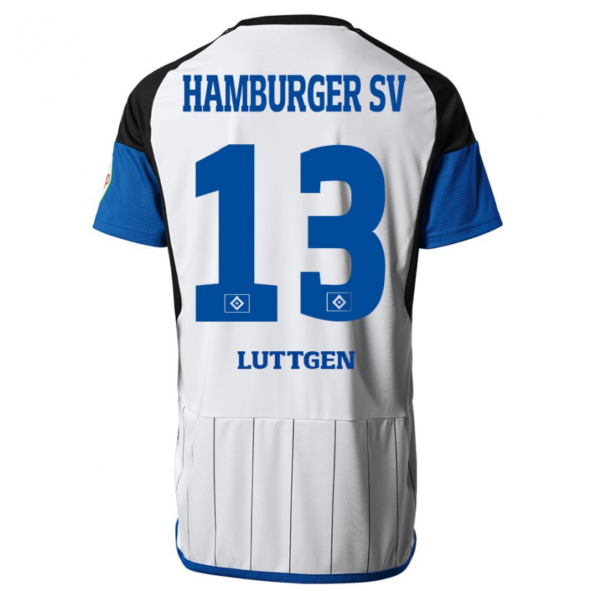 Hombre Fútbol Camiseta Lasse Lüttgen #13 Blanco 1ª Equipación 2023/24 México