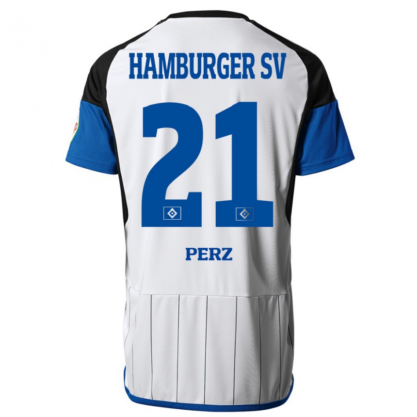 Hombre Fútbol Camiseta Marcel Perz #21 Blanco 1ª Equipación 2023/24 México