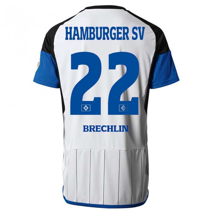 Hombre Fútbol Camiseta Bjarne Brechlin #22 Blanco 1ª Equipación 2023/24 México