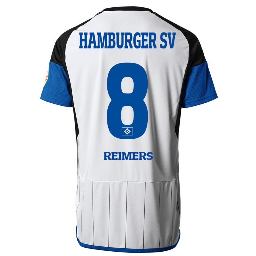 Hombre Fútbol Camiseta Moritz Reimers #8 Blanco 1ª Equipación 2023/24 México