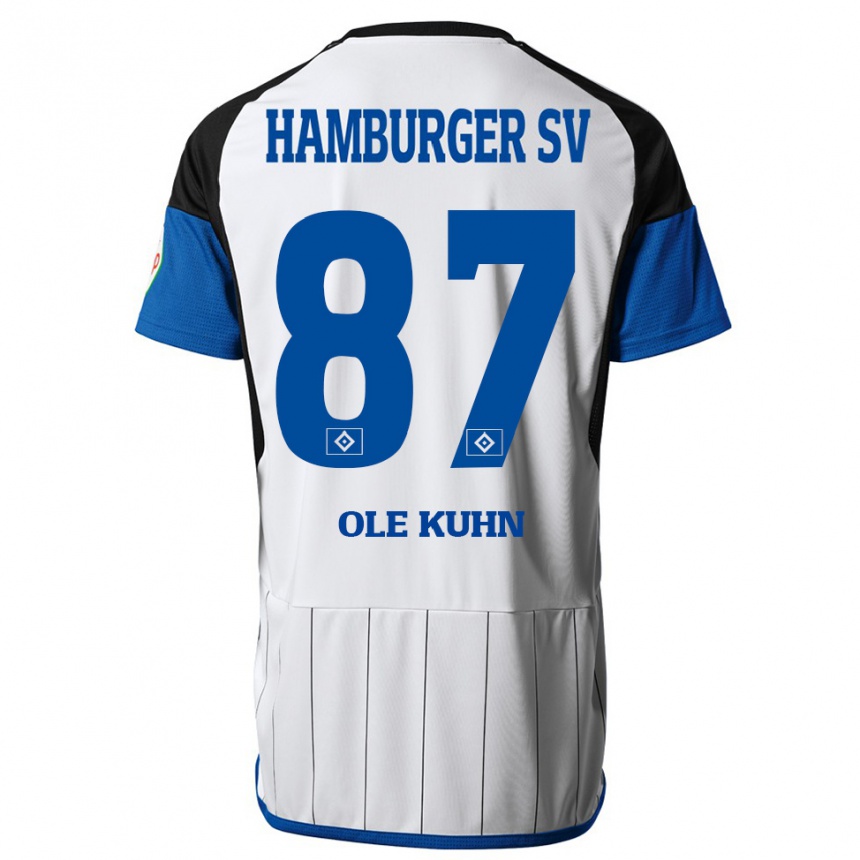 Hombre Fútbol Camiseta Niklas Ole Kühn #87 Blanco 1ª Equipación 2023/24 México