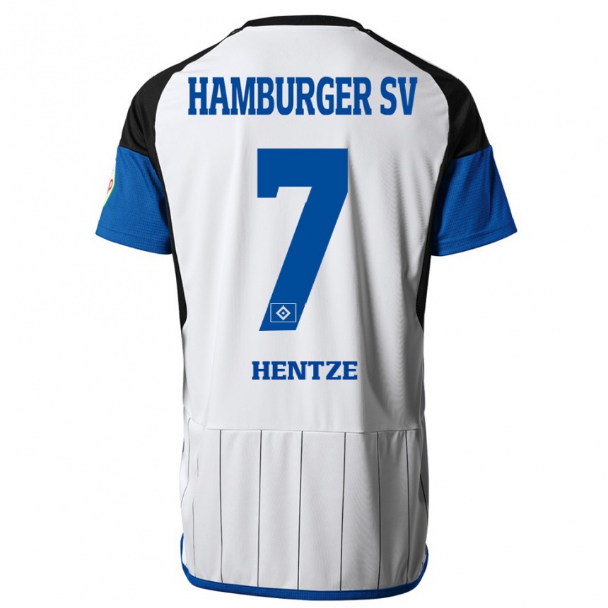 Hombre Fútbol Camiseta Tanita-Tammy Hentze #7 Blanco 1ª Equipación 2023/24 México