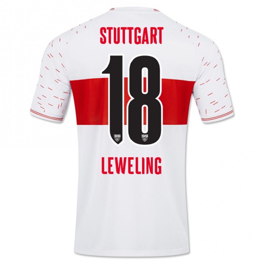 Hombre Fútbol Camiseta Jamie Leweling #18 Blanco 1ª Equipación 2023/24 México